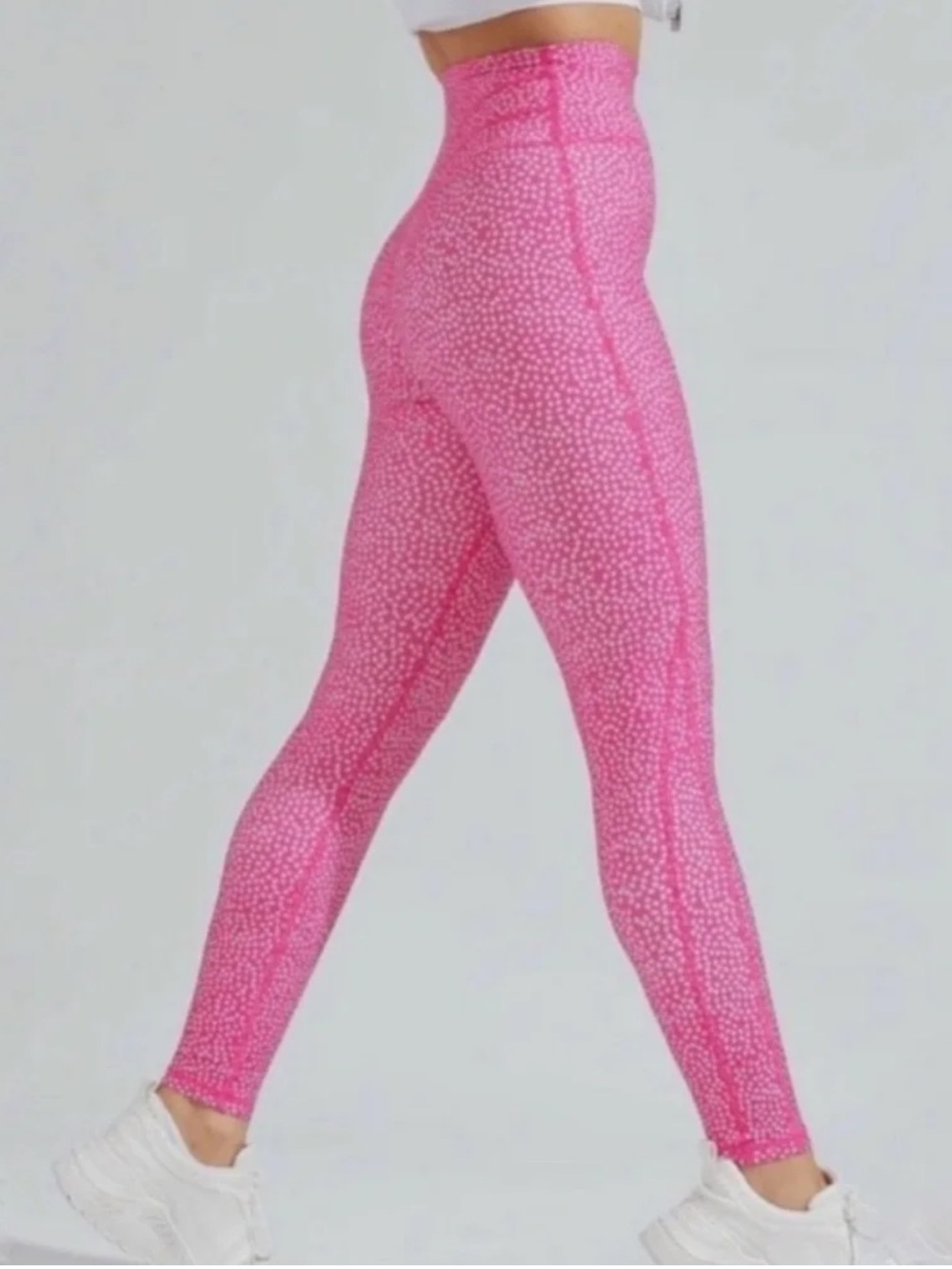 BuffBunny Collection Legacy Ultra High Rise Leggings size XL in Miami Pink Dot